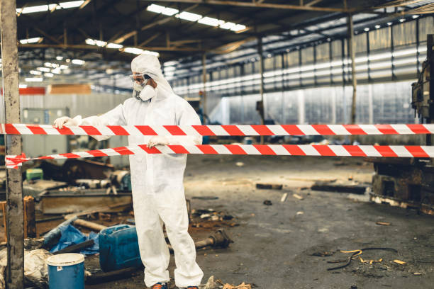 Professional Infectious Disease Decontamination technician working in Cedar Creek, TX